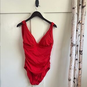 Red One-Piece Swimsuit